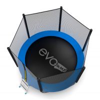 Батут EVO JUMP External 8ft (Blue) с нижней сеткой